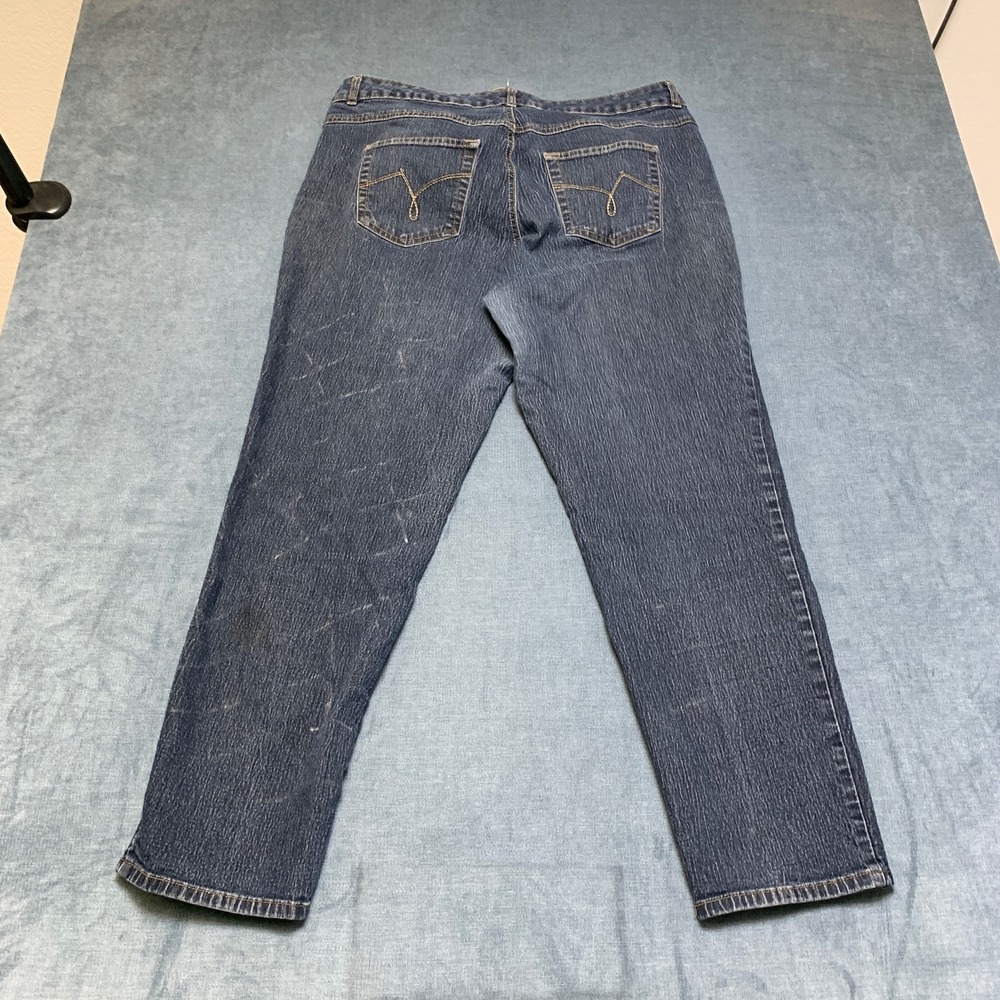 Just My Size Jeans Women 20W Gray Straight Leg Denim Stretch Medium Wash Classic